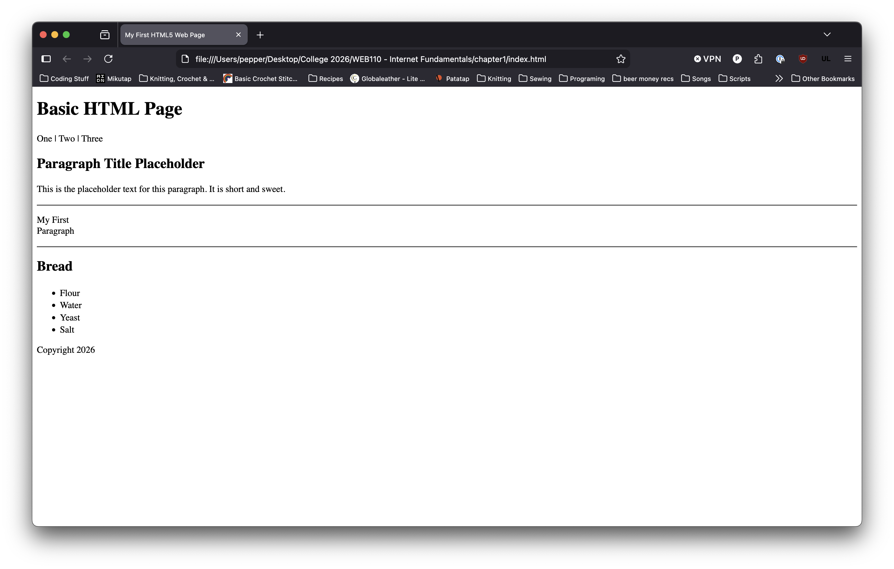 module 9 lab as it looks in Firefox web browser